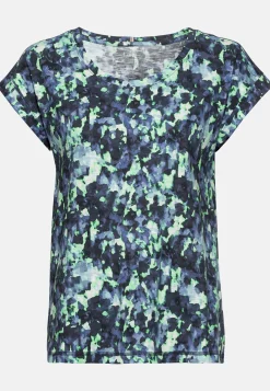 Damen Camel Active T-Shirts & Polos^Allover-Print Shirt mit zertifiziertem Organic Cotton