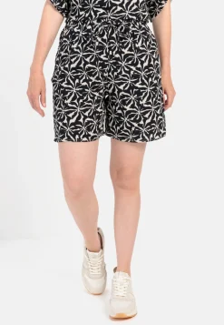 Damen Camel Active Hosen^Allover-Print Shorts aus Baumwolle