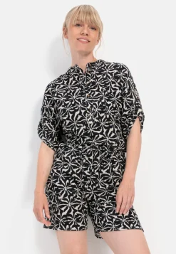 Damen Camel Active Hosen^Allover-Print Shorts aus Baumwolle