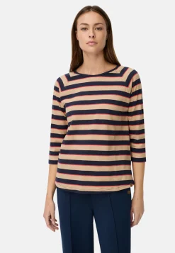 Damen Camel Active T-Shirts & Polos^3/4-Arm T-Shirt mit Streifenmuster