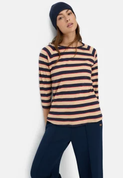 Damen Camel Active T-Shirts & Polos^3/4-Arm T-Shirt mit Streifenmuster