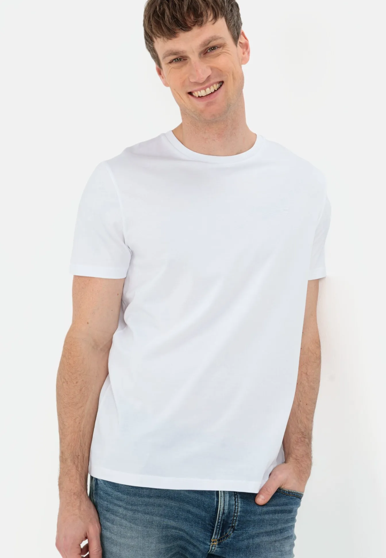 Herren Camel Active T-Shirts & Polos^Basic T-Shirt aus nachhaltigem Organic Cotton