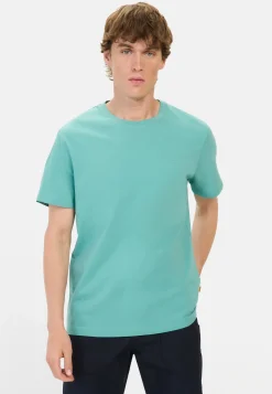 Herren Camel Active T-Shirts & Polos^Basic T-Shirt aus reiner Baumwolle