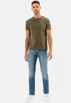 Herren Camel Active T-Shirts & Polos^Basic T-Shirt mit Rundhals aus Organic Cotton