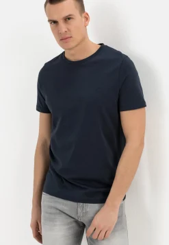Herren Camel Active T-Shirts & Polos^Basic T-Shirt mit Rundhals aus Organic Cotton