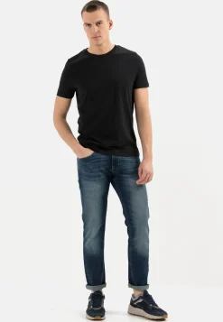 Herren Camel Active T-Shirts & Polos^Basic T-Shirt mit Rundhals aus Organic Cotton