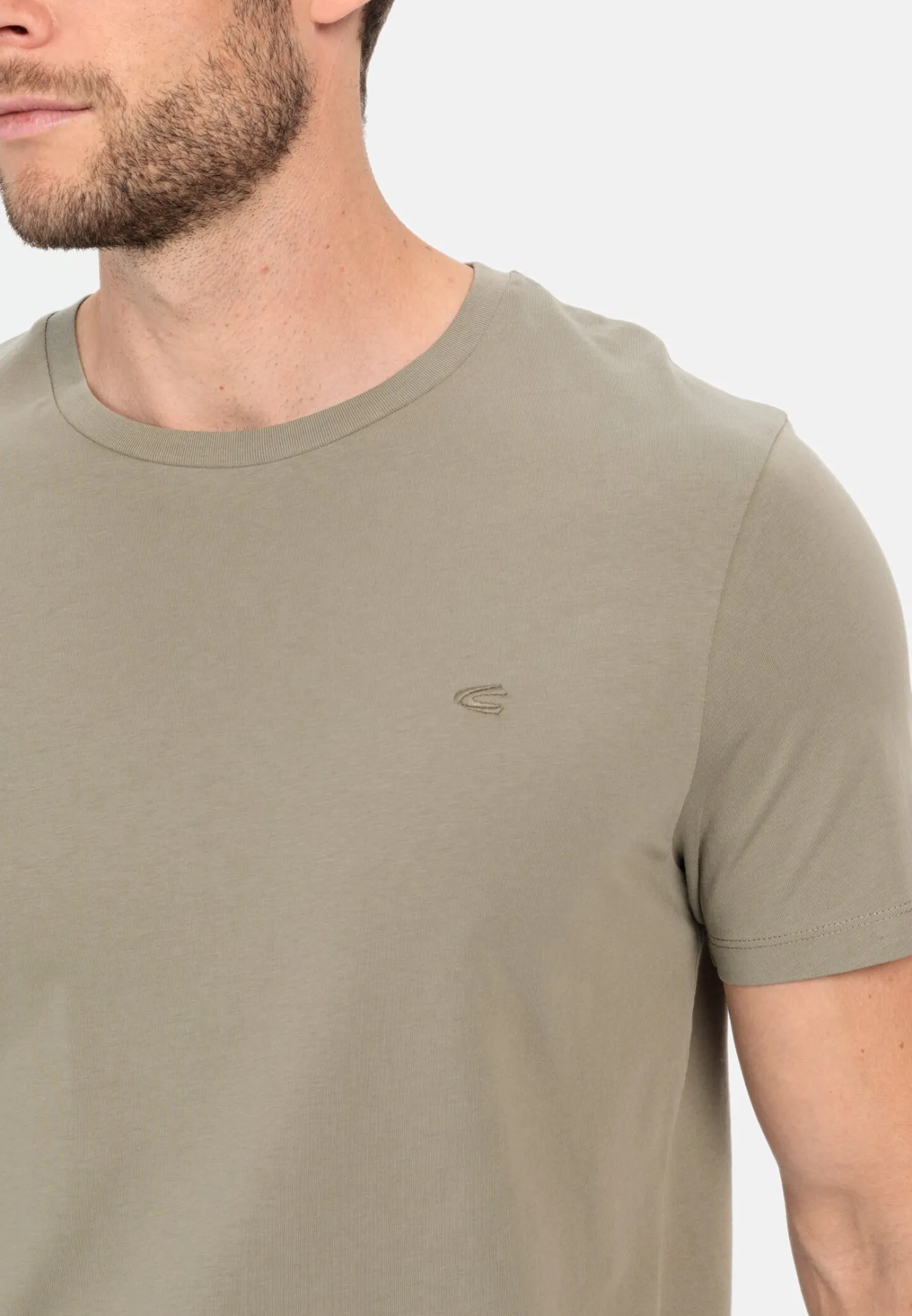 Herren Camel Active T-Shirts & Polos^Basic T-Shirt mit Rundhals aus Organic Cotton