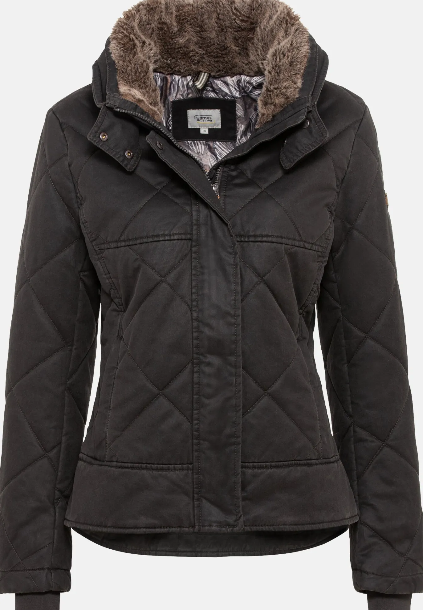 Damen Camel Active Jacken & Westen^Blouson mit Stehkragen im Vintage Look