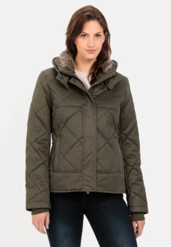 Damen Camel Active Jacken & Westen^Blouson mit Stehkragen im Vintage Look