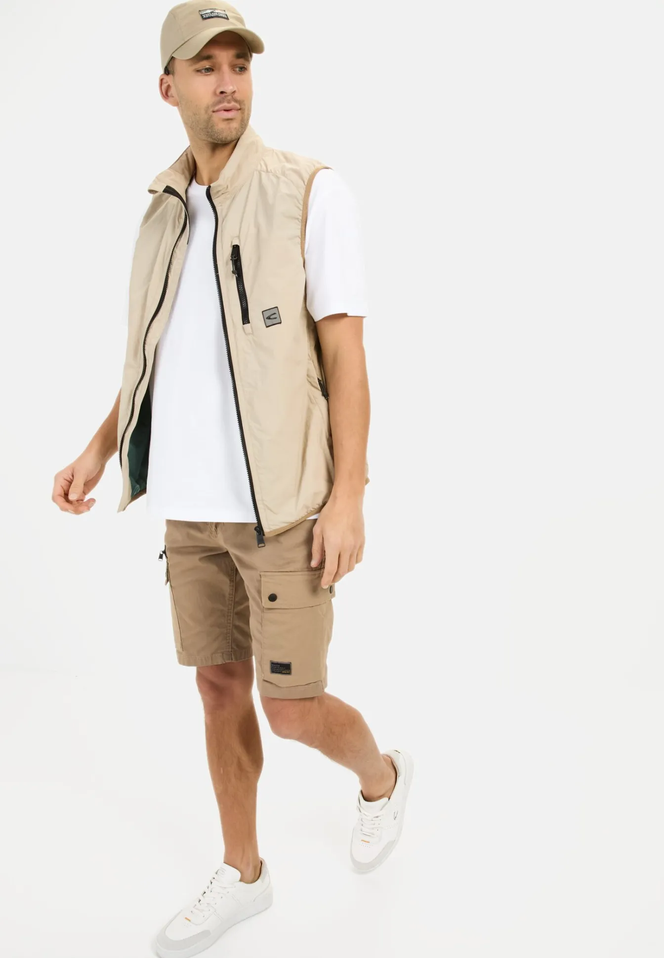 Herren Camel Active Shorts & Bermudas^Cargo-Shorts mit Kordelzug und Stretch