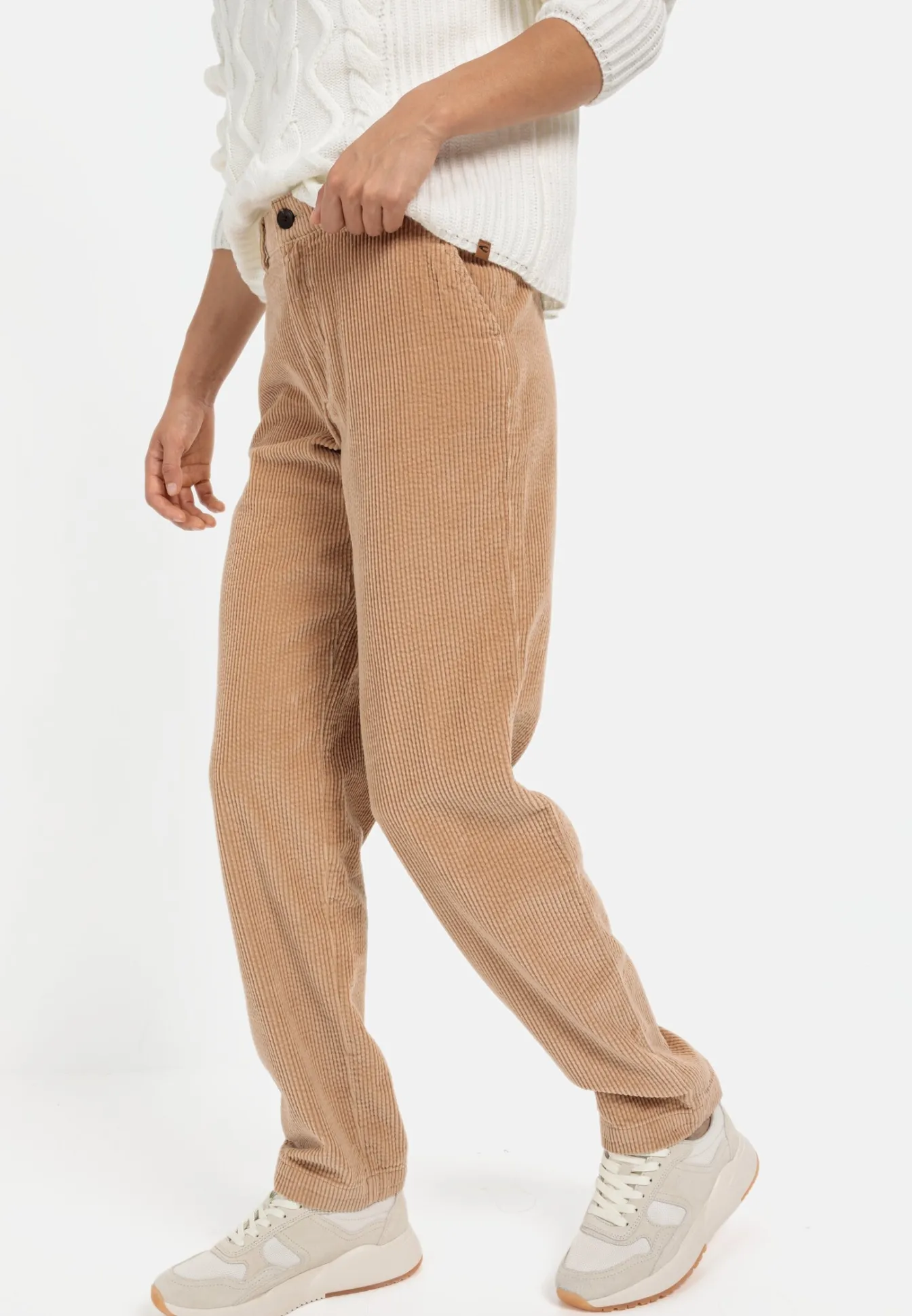 Damen Camel Active Hosen^Cord Hose im Loose Fit