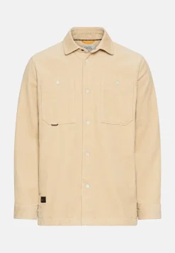 Herren Camel Active Overshirts^Cord Overshirt mit Druckknöpfen