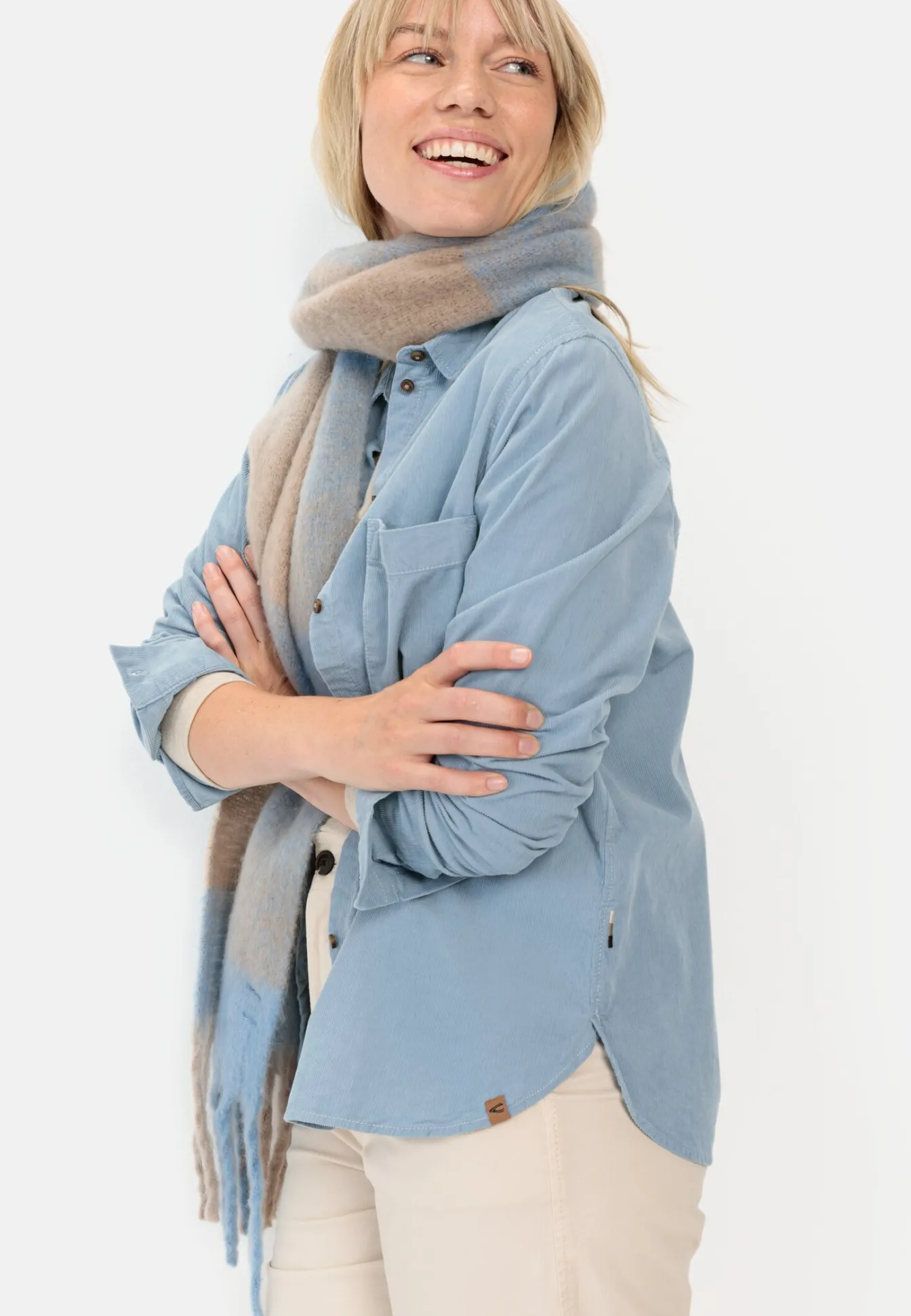 Damen Camel Active Blusen^Cordbluse mit Brusttasche