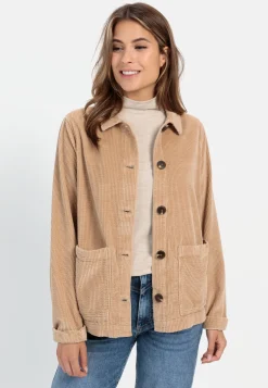 Damen Camel Active Jacken & Westen^Cordjacke aus reiner Baumwolle