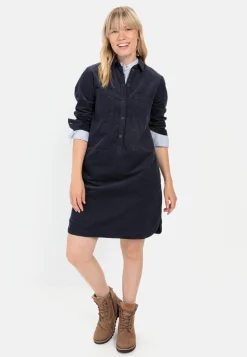 Damen Camel Active Kleider^Cordkleid aus reiner Baumwolle