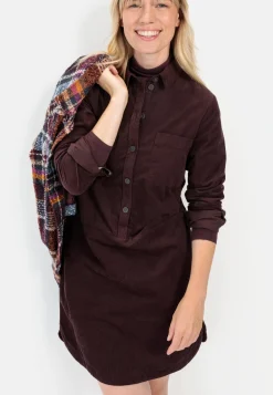 Damen Camel Active Kleider^Cordkleid aus reiner Baumwolle