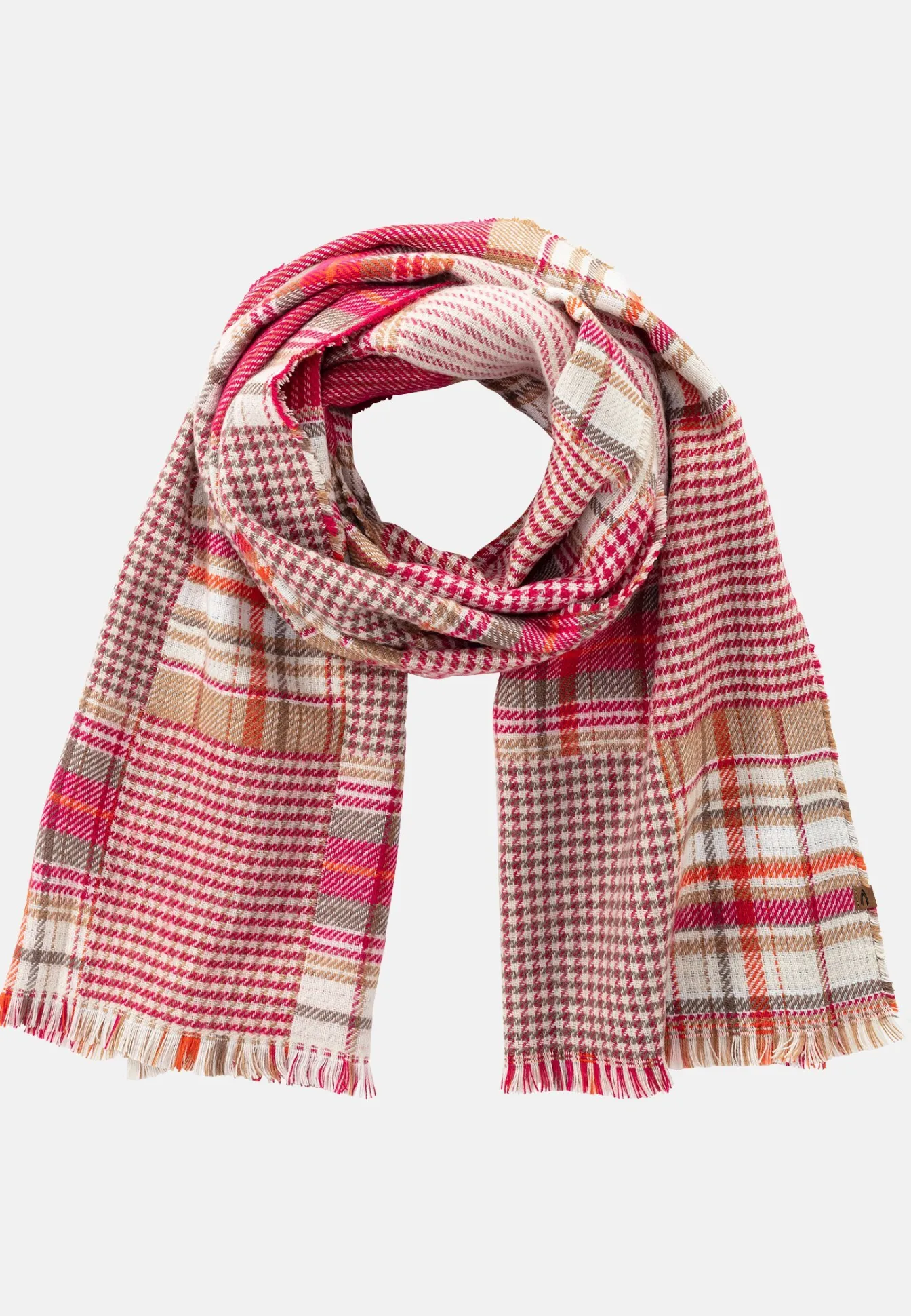 Damen Camel Active Schals & Tücher^Feiner Webschal mit Karomuster