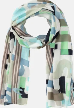 Damen Camel Active Schals & Tücher^Feines Modetuch mit sommerlichem Letter Print
