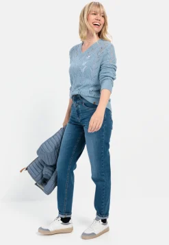 Damen Camel Active Pullover & Cardigans^Feinstrickpullover mit V-Ausschnitt