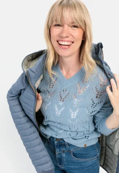 Damen Camel Active Pullover & Cardigans^Feinstrickpullover mit V-Ausschnitt