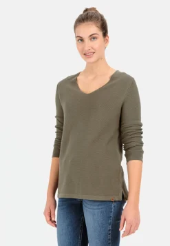 Damen Camel Active Pullover & Cardigans^Feinstrickpullover mit V-Ausschnitt