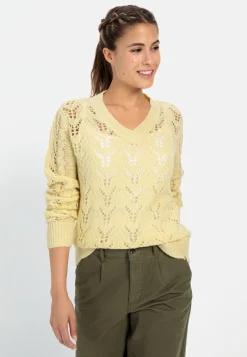 Damen Camel Active Pullover & Cardigans^Feinstrickpullover mit V-Ausschnitt
