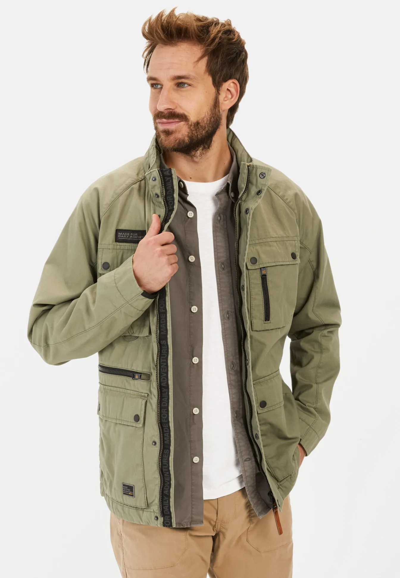 Herren Camel Active Jacken & Westen^Fieldjacket aus reiner Baumwolle
