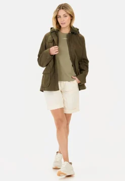 Damen Camel Active Jacken & Westen^Fieldjacket mit Cordkragen