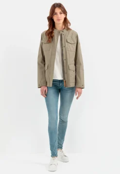 Damen Camel Active Jacken & Westen^Fieldjacket mit Stehkragen