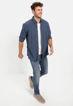 Herren Camel Active Hemden^Flanell Karohemd aus reiner Baumwolle