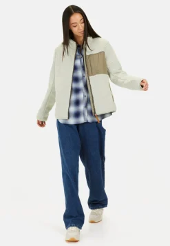 Damen Camel Active Jacken & Westen^Fleecejacke mit Stehkragen