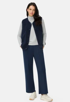 Damen Camel Active Jacken & Westen^Fleece-Weste mit Knopfverschluss