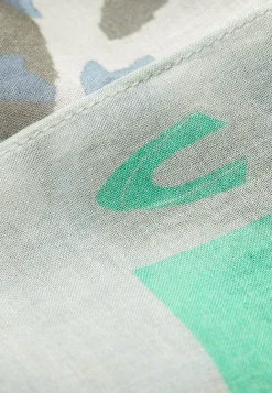 Damen Camel Active Schals & Tücher^Gemusterter Schal aus einer Baumwollmischung