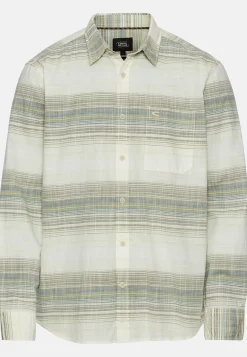 Herren Camel Active Hemden^Gestreiftes Hemd aus reiner Baumwolle