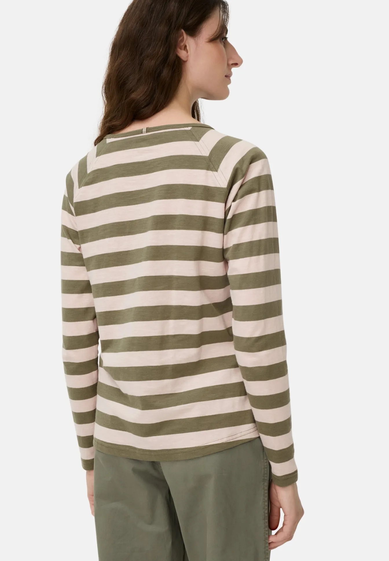 Damen Camel Active T-Shirts & Polos^Gestreiftes Langarmshirt mit Raglanärmeln