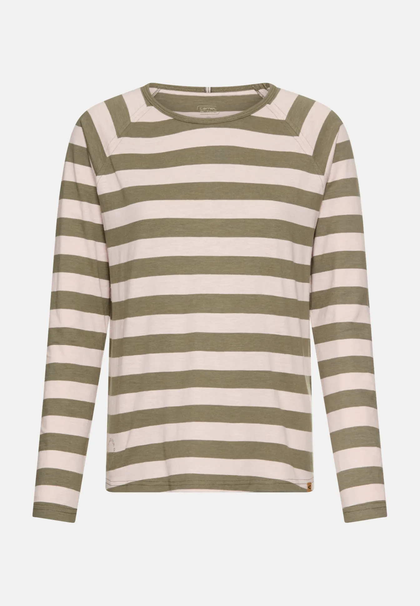 Damen Camel Active T-Shirts & Polos^Gestreiftes Langarmshirt mit Raglanärmeln