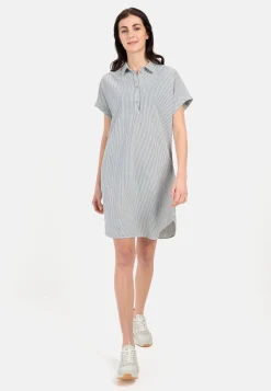 Damen Camel Active Kleider^Gestreiftes Schlupfkleid aus leichter Baumwolle