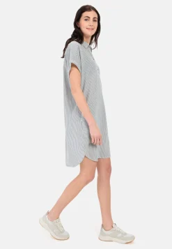 Damen Camel Active Kleider^Gestreiftes Schlupfkleid aus leichter Baumwolle