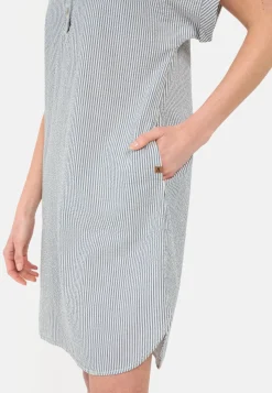 Damen Camel Active Kleider^Gestreiftes Schlupfkleid aus leichter Baumwolle