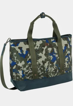 Damen Camel Active Taschen & Rucksäcke^HAILEY Umhängetasche im Camouflage-Blumen-Pannelprint