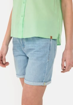 Damen Camel Active Blusen^Halbarm Bluse aus einem Baumwoll-Twill