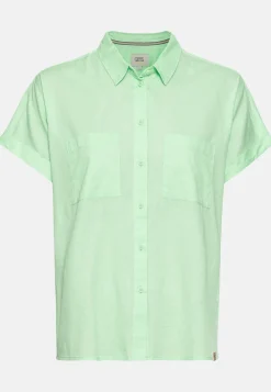 Damen Camel Active Blusen^Halbarm Bluse aus einem Baumwoll-Twill