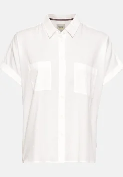 Damen Camel Active Blusen^Halbarm Bluse aus einem Baumwoll-Twill