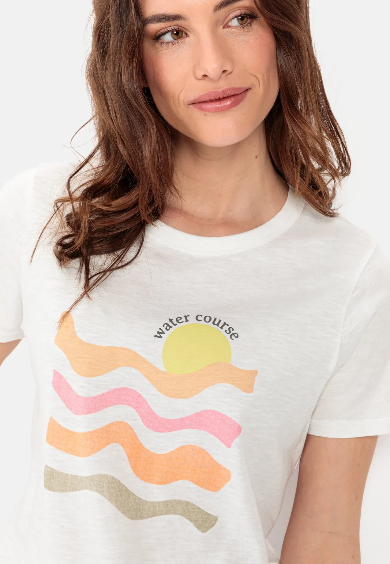 Damen Camel Active T-Shirts & Polos^Halbarm T-Shirt aus nachhaltigem Organic Cotton