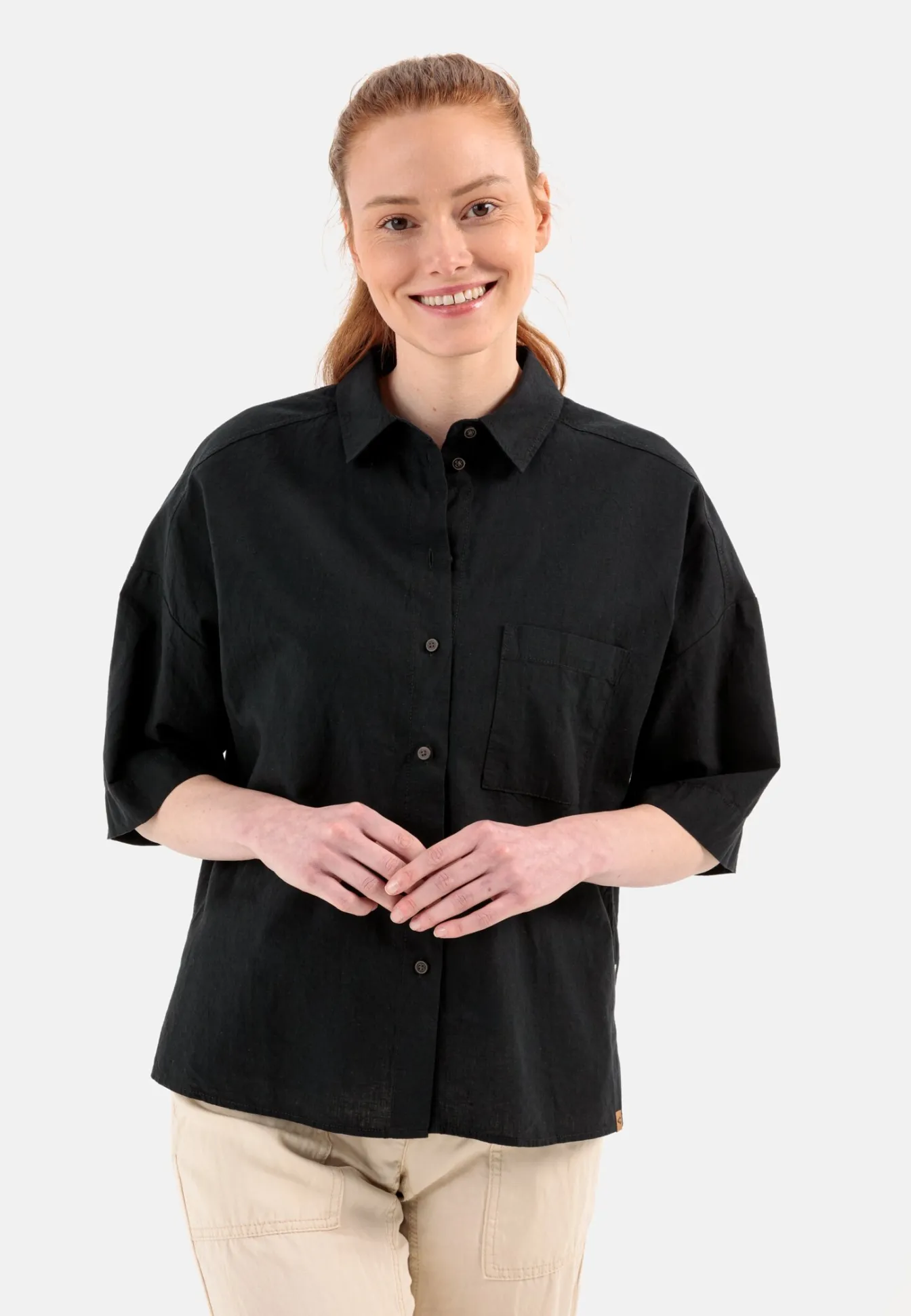 Damen Camel Active Blusen^Halbarmbluse im Boxy Style