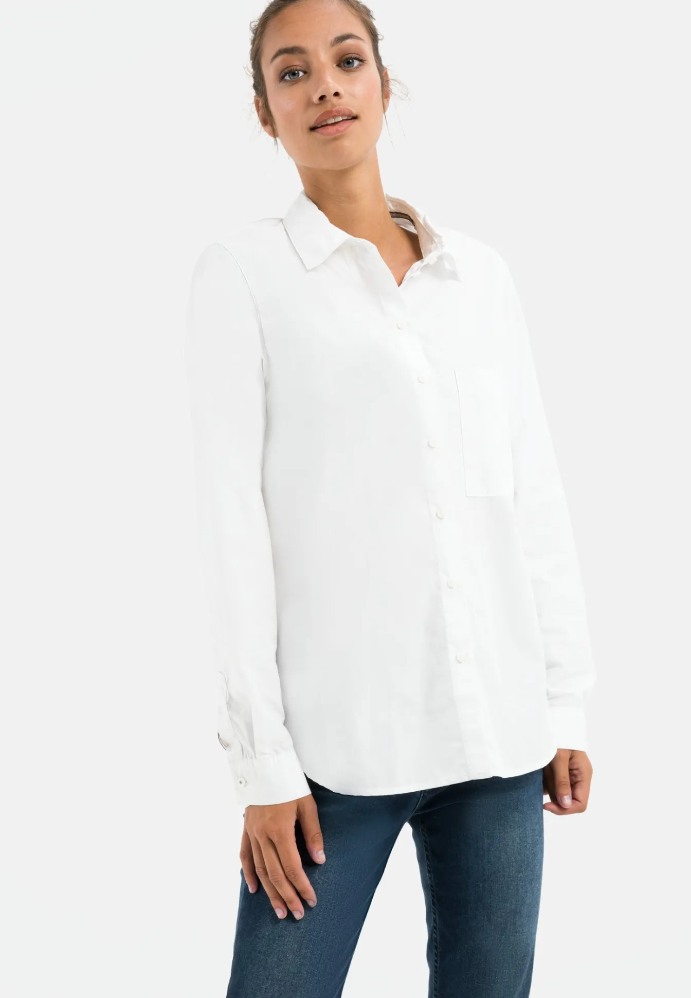 Damen Camel Active Blusen^Hemdbluse aus Organic Cotton