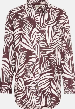Damen Camel Active Blusen^Hemdbluse mit Blumenprint aus Baumwolle