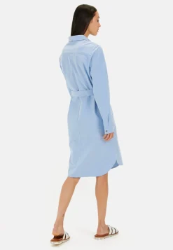 Damen Camel Active Kleider^Hemdblusenkleid mit Stoffbindegürtel