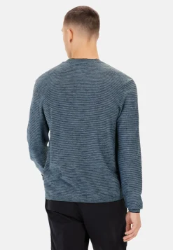 Herren Camel Active T-Shirts & Polos|Pullover & Cardigan^Henley Langarmshirt aus einem Baumwollmix