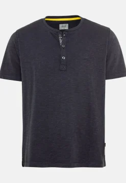 Herren Camel Active T-Shirts & Polos^Henley Shirt mit kurzem Arm aus reiner Baumwolle